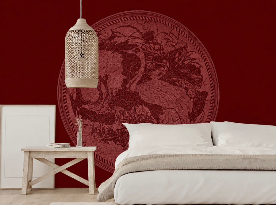 Médaillon Japonais Rouge