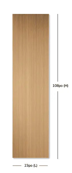 Panneau mini Lattes Chêne Naturel Flexibles